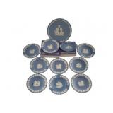 10 Wedgwood Blue Jasperware Decorative Plates