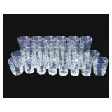 26 Assorted Glasses - 3.5', 4', 5', 6' Tall
