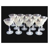 12 Glass Sherbets - 6' Tall