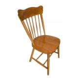 Wood Chair - 17 x 16.5 x 34.5