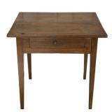 One Drawer Wood Table - 21.5 x 27 x 27.5