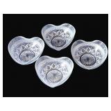 4 Imperial Cape Cod Heart Bowls