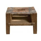 Wood Stool - 25 x 14 x 21