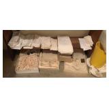 Assorted Linens & More (Floor & Bottom Shelf)
