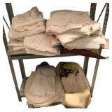 2 Shelves of Assorted Linens & More