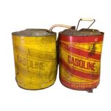 2 Metal Gas Cans - 14 x 12