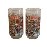 2 Star Wars Glasses - 6" Tall