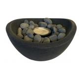 Stone Bowl Decoration - 11.5 x 6 x 10.5