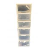 6 Plastic Stack Able Drawers - 17 x 29 x 59