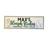 Wood Grinch Sign - 10 x 30