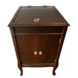 Wood Record Cabinet - 19.5 x 22 x 32