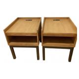 2 End Tables with power - 20 x 24 x 24