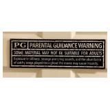 "PG" Metal Sign - 13 x 4