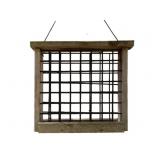 Wood Birdfeeder - 9 x 8 x 9