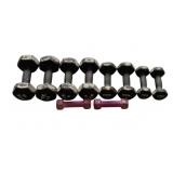 10 Dumbbell Weights - 1, 3, 5, 8, 10lbs