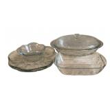 5 Glass Serving Items