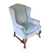 Vintage Queen Anne Style Wingback Chair