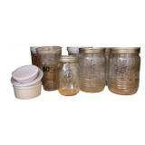 Lot of Assorted Mason Jars & More