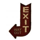 Metal Exit Sign - 35 x 20