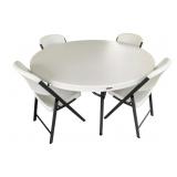 Lifetime Folding Table w/ 4 Folding Chairs