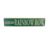 Rainbow Row Metal Sign - 23.5 x 5