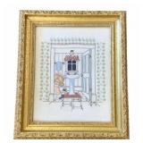 Framed Needlepoint - 14 x 11