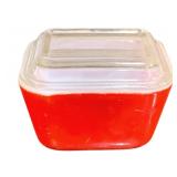 Vintage Pyrex Dish w/ Lid - 3.5 x 3 x 4.5