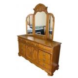 American Drew Dresser w/ Mirror - 68 x 20 x 78