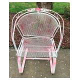 Metal Patio Chair - 28 x 26 x 33