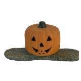 Ceramic Lighted Pumpkin - 15 x 7 x 8