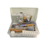 Tote of Assorted Art/Painting Supplies