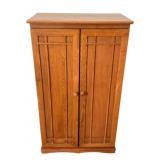 Wood Media Storage Cabinet - 23 x 14 x 40.5