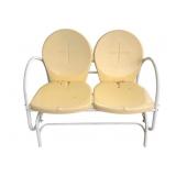 Metal Love Seat Glider - 42 x 26 x 33