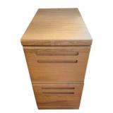 Wood File Cabinet w/ Key - 16 x 27 x 30