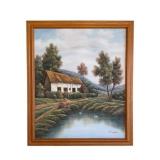 Oil on Canvas - Signed - 23 x 27