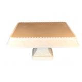 Milk Glass Cake Stand - 10 x 10 x 6