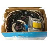 Box of Assorted Cables/Cords