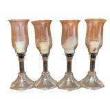 4 Candleholders - 12.5" Tall