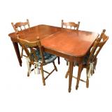 5pc Vintage Wooden Dining Room Set