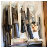 Drawer Lot of Assorted Knives & More