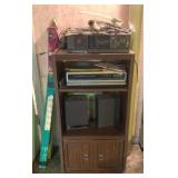 Stereo Cabinet w/ Contents - 23 x 43 x 18