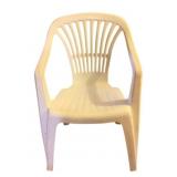 Plastic Patio Chair - 22 x 20 x 32