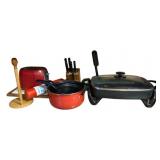Lot of Assorted Items - Toaster, Skillet & More