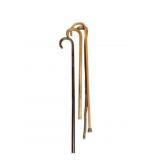 4 Wood Canes - 36" Long