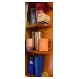 Shelf Lot of Assorted Tumblers & Cups