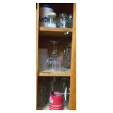 Cabinet Lot of Assorted Dishes