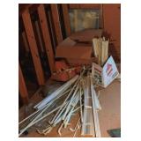 Lot of Assorted Curtain Rods & Blinds