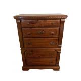 Wood 5 Drawer Dresser - 38 x 19 x 52