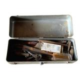 Metal Toolbox w/ Contents - 19 x 8 x 8