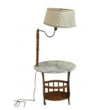 Marble Top Lamp Table - 58 x 19 x 32